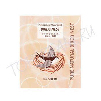 Маска тканевая ласточкино гнездо THE SAEM Pure Natural Mask Sheet Bird's Nest