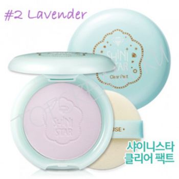 Абсорбирующая пудра ETUDE HOUSE SHINI STAR Clear Pact #2 Lavender 11g