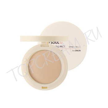 Осветляющая пудра THE SAEM Eco Soul UV Whitening Pact SPF50+/PA+++