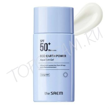 Аква-гель солнцезащитный THE SAEM Eco Earth Power Aqua Sun Gel SPF50+ PA+++