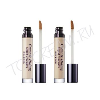 Жидкий консилер с аппликатором HOLIKA HOLIKA Cover & Hiding Liquid Concealer Жидкий консилер с аппликатором HOLIKA HOLIKA Cover & Hiding Liquid Concealer
