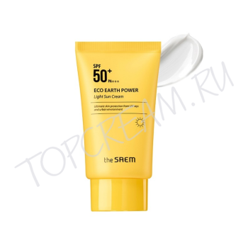 Крем легкий солнцезащитный THE SAEM Eco Earth Power Light Sun Cream SPF50+ PA+++