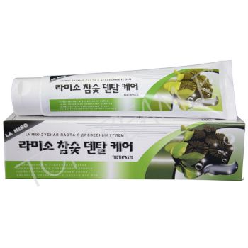 Зубная паста с древесным углем LA MISO Hardwood Charcoal Dental Care Toothpaste Зубная паста с древесным углем LA MISO Hardwood Charcoal Dental Care Toothpaste