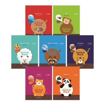 Веселые тканевые маски-мордочки BERRISOM Animal Mask Series Веселые тканевые маски-мордочки BERRISOM Animal Mask Series