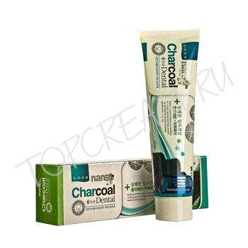 Зубная паста с серебром и бамбуковым углем HANIL Nano Charcoal Dental Зубная паста с серебром и бамбуковым углем HANIL Nano Charcoal Dental
