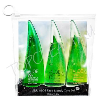Набор средств на основе сока алоэ вера HOLIKA HOLIKA Jeju Aloe Face and Body Care Set Набор средств на основе сока алоэ вера HOLIKA HOLIKA Jeju Aloe Face and Body Care Set