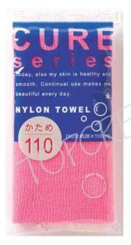 Мочалка массажная жесткая Cure Nylon Towel HARD PINK Мочалка массажная жесткая Cure Nylon Towel HARD PINK