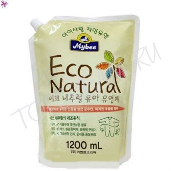 Концентрированный кондиционер для детского белья 1200 мл MYBEE Eco Natural Fabric Softener (Package) Концентрированный кондиционер для детского белья 1200 мл MYBEE Eco Natural Fabric Softener (Package)