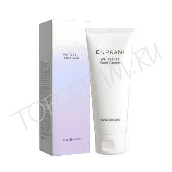 Увлажняющая очищающая пенка для осветления пигментации ENPRANI Whitecell Foam Cleanser