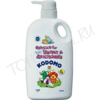 Средство для мытья детских бутылок и сосок с дозатором 750 мл LION KODOMO Cleanser For Bottle And Accessories (Bottle)