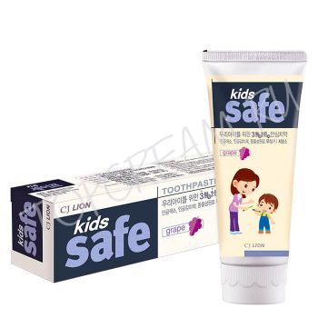 Детская зубная паста Виноград, 90 гр. CJ LION Kids Safe Toothpaste Grape Детская зубная паста Виноград, 90 гр. CJ LION Kids Safe Toothpaste Grape