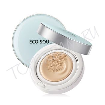 Охлаждающий ББ-крем кушон THE SAEM Eco Soul Power Proof Cooling BB Cushion