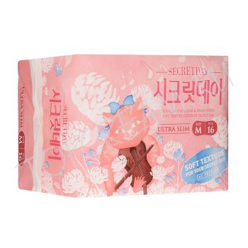Ультратонкие дышащие органические прокладки 16 шт. SECRET DAY Ultra Slim 16 pcs Ультратонкие дышащие органические прокладки 16 шт. SECRET DAY Ultra Slim 16 pcs