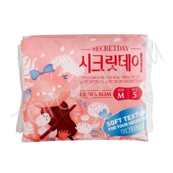 Ультратонкие дышащие органические прокладки 5 шт. SECRET DAY Ultra Slim 5 pcs Ультратонкие дышащие органические прокладки 5 шт. SECRET DAY Ultra Slim 5 pcs