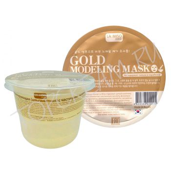 Альгинатная маска моделирующая с частицами золота LA MISO Gold Modeling Mask Альгинатная маска моделирующая с частицами золота LA MISO Gold Modeling Mask