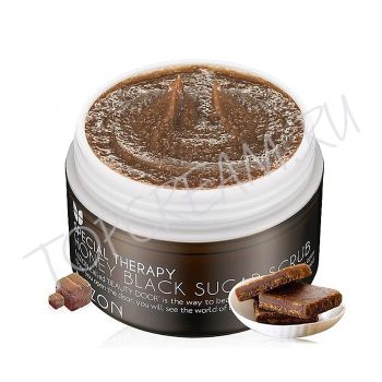 Скраб с черным сахаром MIZON Honey Black Sugar Scrub