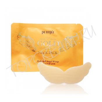 Гидрогелевая маска с золотом для шеи PETITFEE Gold Neck Pack
