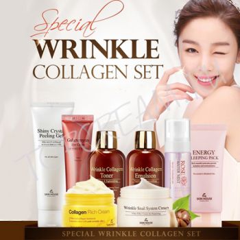 Подарочный набор из 8 антивозрастных средств THE SKIN HOUSE Special Wrinkle Premium 8 Set Cream Подарочный набор из 8 антивозрастных средств THE SKIN HOUSE Special Wrinkle Premium 8 Set Cream