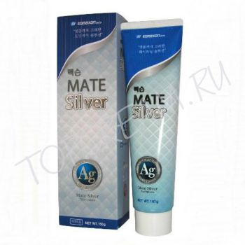 Зубная паста-гель с частицами серебра EQ MAXON Mate Silver Toothpaste Зубная паста-гель с частицами серебра EQ MAXON Mate Silver Toothpaste