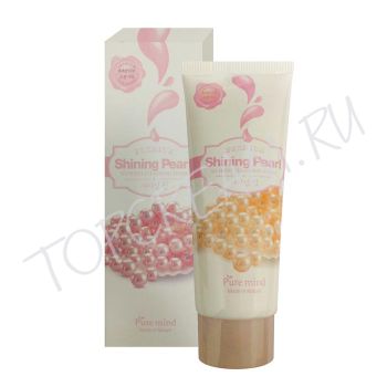 Пенка для умывания с жемчужной пудрой PURE MIND Premium Shining Pearl So Fresh Cleansing Foam