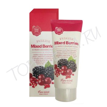 Пенка для умывания с экстрактом ягод PURE MIND Premium Mixed Berries So Fresh Cleansing Foam