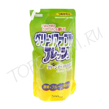 Средство для мытья посуды с ароматом зеленого яблока, сменный блок ROCKET SOAP Fruit Acidic Fresh Refill Pack Средство для мытья посуды с ароматом зеленого яблока, сменный блок ROCKET SOAP Fruit Acidic Fresh Refill Pack