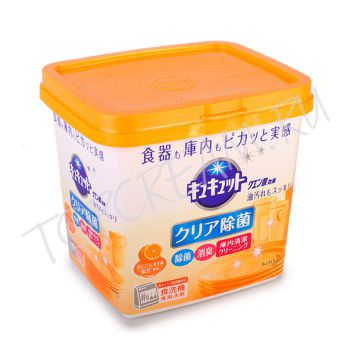 Порошок для посудомоечной машины с лимонной кислотой и ароматом апельсина 680 гр. KAO CuCute Citric Acid Effect Box Type Orange