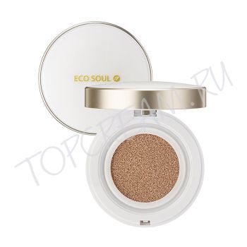 Тональная маскирующая основа THE SAEM Eco Soul Cover Stay Cushion SPF50+ PA+++