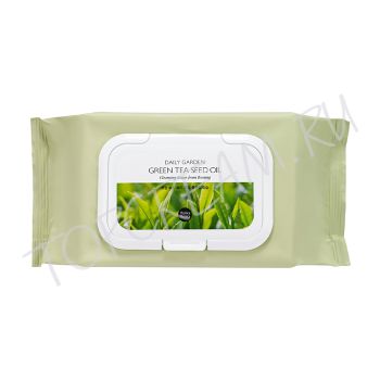 Салфетки для снятия макияжа с маслом семян зеленого чая HOLIKA HOLIKA Daily Garden Green Tea Seed Oil Cleansing Tissue Салфетки для снятия макияжа с маслом семян зеленого чая HOLIKA HOLIKA Daily Garden Green Tea Seed Oil Cleansing Tissue