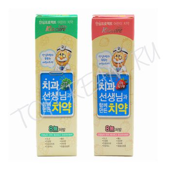 Детская зубная паста без SLS, фтора, парабенов KIZCARE 8-None Toothpaste