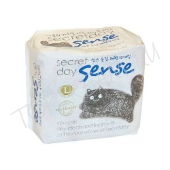 Ультратонкие дышащие органические прокладки (10 шт, 28 см) SECRET DAY Sense Large 10 pc (28cm) Ультратонкие дышащие органические прокладки (10 шт, 28 см) SECRET DAY Sense Large 10 pc (28cm)