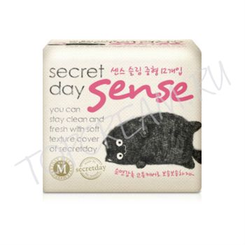 Ультратонкие дышащие органические прокладки 12 шт, 24 см SECRET DAY Sense Medium 12 pc (24cm) Ультратонкие дышащие органические прокладки 12 шт, 24 см SECRET DAY Sense Medium 12 pc (24cm)