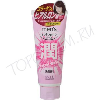 Гель для умывания с гиалуроновой кислотой и коллагеном KOSE Cosmeport Mens Softymo Moist