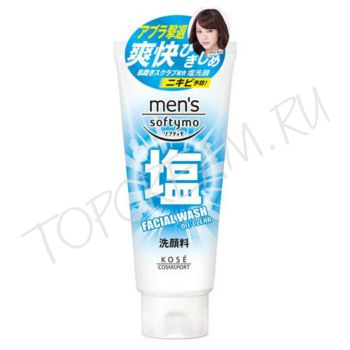 Мужской скраб для лица с морской солью и маслом KOSE Cosmeport Mens Softymo Oil Clear