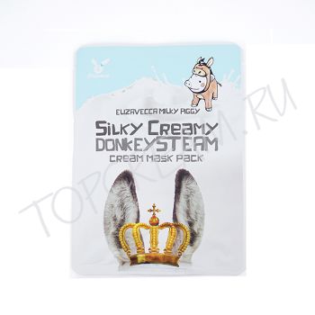 Тканевая маска с паровым кремом из молока ослиц ELIZAVECCA Donkey Creamy Cream Mask Pack Тканевая маска с паровым кремом из молока ослиц ELIZAVECCA Donkey Creamy Cream Mask Pack