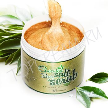 Скраб для тела с зеленым чаем и морской солью 600 г ELIZAVECCA Greentea Salt Body Scrub 600g Скраб для тела с зеленым чаем и морской солью 600 г ELIZAVECCA Greentea Salt Body Scrub 600g