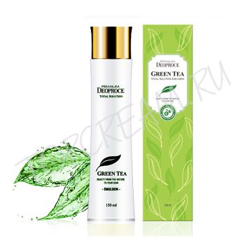 Эмульсия увлажняющая с экстрактом зеленого чая DEOPROCE Premium Green Tea Total Solution Emulsion Эмульсия увлажняющая с экстрактом зеленого чая DEOPROCE Premium Green Tea Total Solution Emulsion