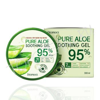 Универсальный гель с 95% алоэ вера DEOPROCE Pure Aloe Soothing Gel 95%, 300 ml Универсальный гель с 95% алоэ вера DEOPROCE Pure Aloe Soothing Gel 95%, 300 ml