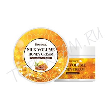 Увлажняющий антивозрастной крем с медом DEOPROCE Moisture Silk Volume Honey Cream