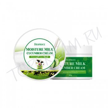 Увлажняющий крем с экстрактом огурца DEOPROCE Moisture Milk Cucumber Cream