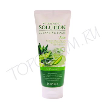 Пенка для умывания с экстрактом алоэ вера DEOPROCE Natural Perfect Solution Cleansing Foam Aloe Пенка для умывания с экстрактом алоэ вера DEOPROCE Natural Perfect Solution Cleansing Foam Aloe