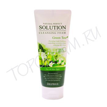 Пенка для умывания с экстрактом зеленого чая DEOPROCE Natural Perfect Solution Cleansing Foam Green Tea Пенка для умывания с экстрактом зеленого чая DEOPROCE Natural Perfect Solution Cleansing Foam Green Tea