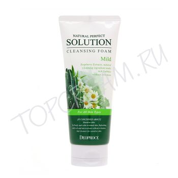 Мягкая пенка с экстрактами кактуса, ромашки и алоэ вера DEOPROCE Natural Perfect Solution Cleansing Foam Mild Мягкая пенка с экстрактами кактуса, ромашки и алоэ вера DEOPROCE Natural Perfect Solution Cleansing Foam Mild