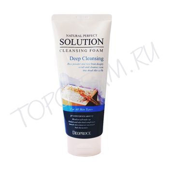 Пенка для глубокого очищения с рисовой пудрой DEOPROCE Natural Perfect Solution Cleansing Foam Deep Cleansing (Rice) Пенка для глубокого очищения с рисовой пудрой DEOPROCE Natural Perfect Solution Cleansing Foam Deep Cleansing (Rice)