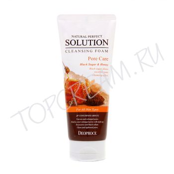 Пенка для умывания с сахаром и медом для сужения пор DEOPROCE Natural Perfect Solution Cleansing Foam Pore Care Пенка для умывания с сахаром и медом для сужения пор DEOPROCE Natural Perfect Solution Cleansing Foam Pore Care