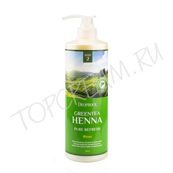 Обновляющий бальзам-ополаскиватель с хной и зеленым чаем DEOPROCE Greentea Henna Pure Refresh Rinse Обновляющий бальзам-ополаскиватель с хной и зеленым чаем DEOPROCE Greentea Henna Pure Refresh Rinse