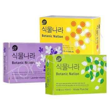 Мыло на основе натуральных компонентов CJ LION Shingmulnara Botanic Nation Soap Мыло на основе натуральных компонентов CJ LION Shingmulnara Botanic Nation Soap