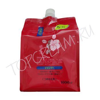 Шампунь с маслом камелии для сухих и поврежденных волос 1000 мл KUMANO Shiki-Oriori Red Camellia Oil Shampoo 1000ml