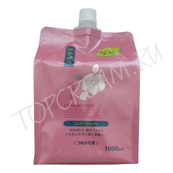 Кондиционер с маслом камелии для сухих и поврежденных волос 1000 мл KUMANO Shiki-Oriori Red Camellia Oil Conditioner 1000ml Кондиционер с маслом камелии для сухих и поврежденных волос 1000 мл KUMANO Shiki-Oriori Red Camellia Oil Conditioner 1000ml