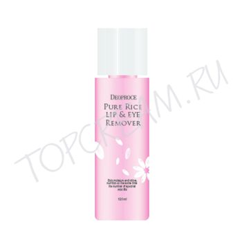 Средство для снятия макияжа на рисовой воде DEOPROCE Pure Rice Lip & Eye Remover Средство для снятия макияжа на рисовой воде DEOPROCE Pure Rice Lip & Eye Remover
